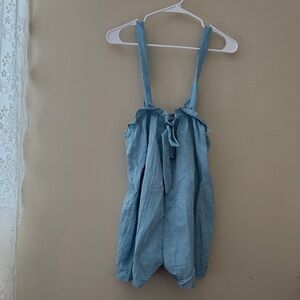 Stylish Blue Women's Shorts Overalls